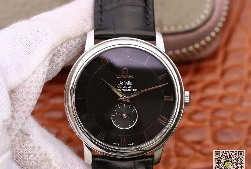Omega De Ville Prestige 4813.40.01 Men Watches 1:1 Best Edition Replica Watch Swiss ETA 9015 Black dial